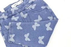 Name It medium blue denim butterfly legging